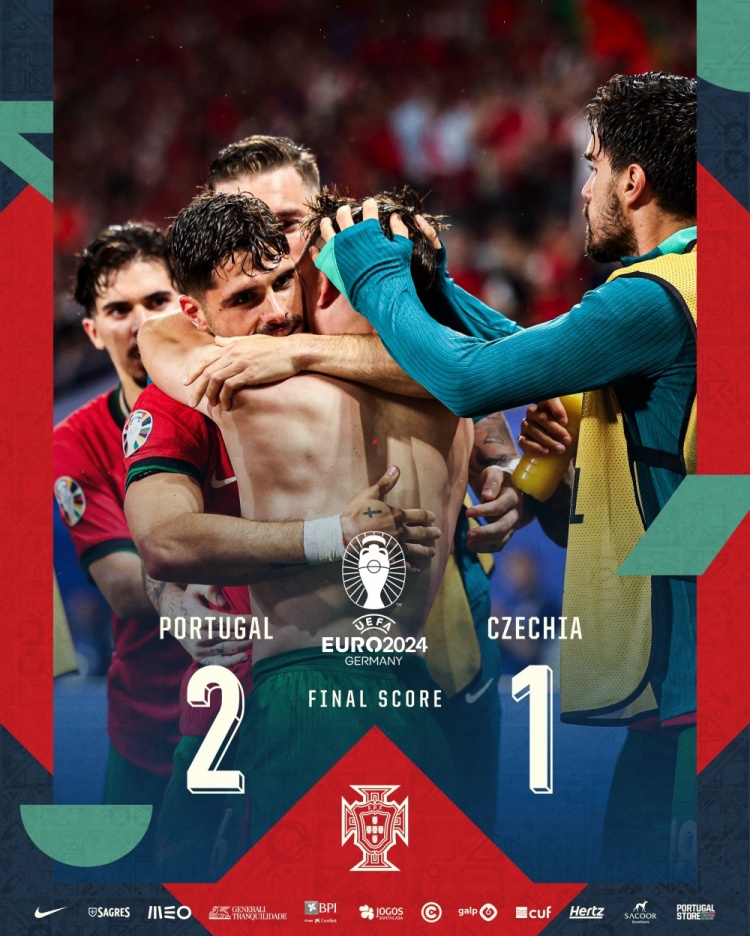 本届欧洲杯是葡萄牙第9次参赛，队史首次连续2届欧洲杯取得开门红