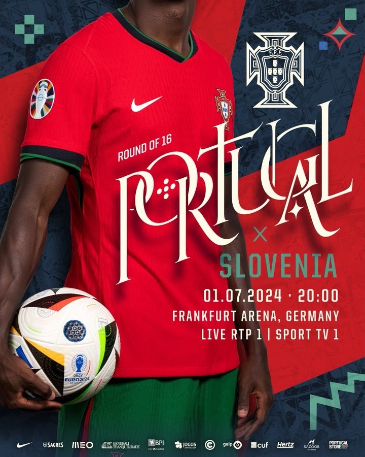 葡萄牙晒战斯洛文尼亚海报：迎来新的欧洲杯挑战